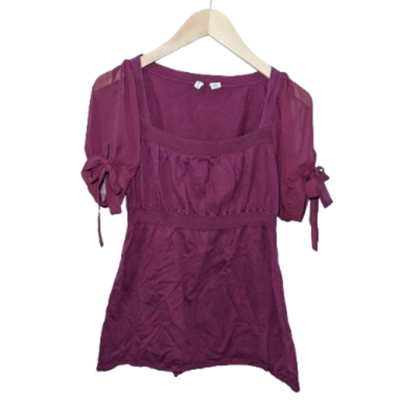 Anthropologie Tops - Anthropologie Moth purple top size small